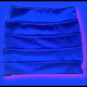 Rich blue bodycon mini skirt size small